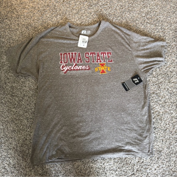 Russell Athletic Other - Russell Athletic Iowa State Cyclones Heather Gray Tee with Red and Gold Logo